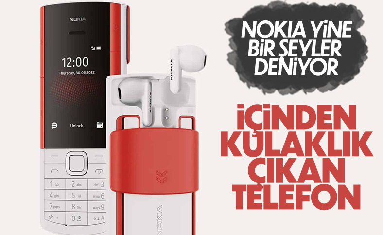İçinden kablosuz kulaklık çıkan telefon: Nokia 5710