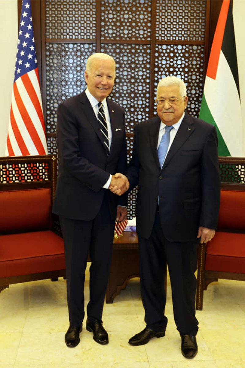 US President Joe Biden meets with President Mahmoud Abbas #4