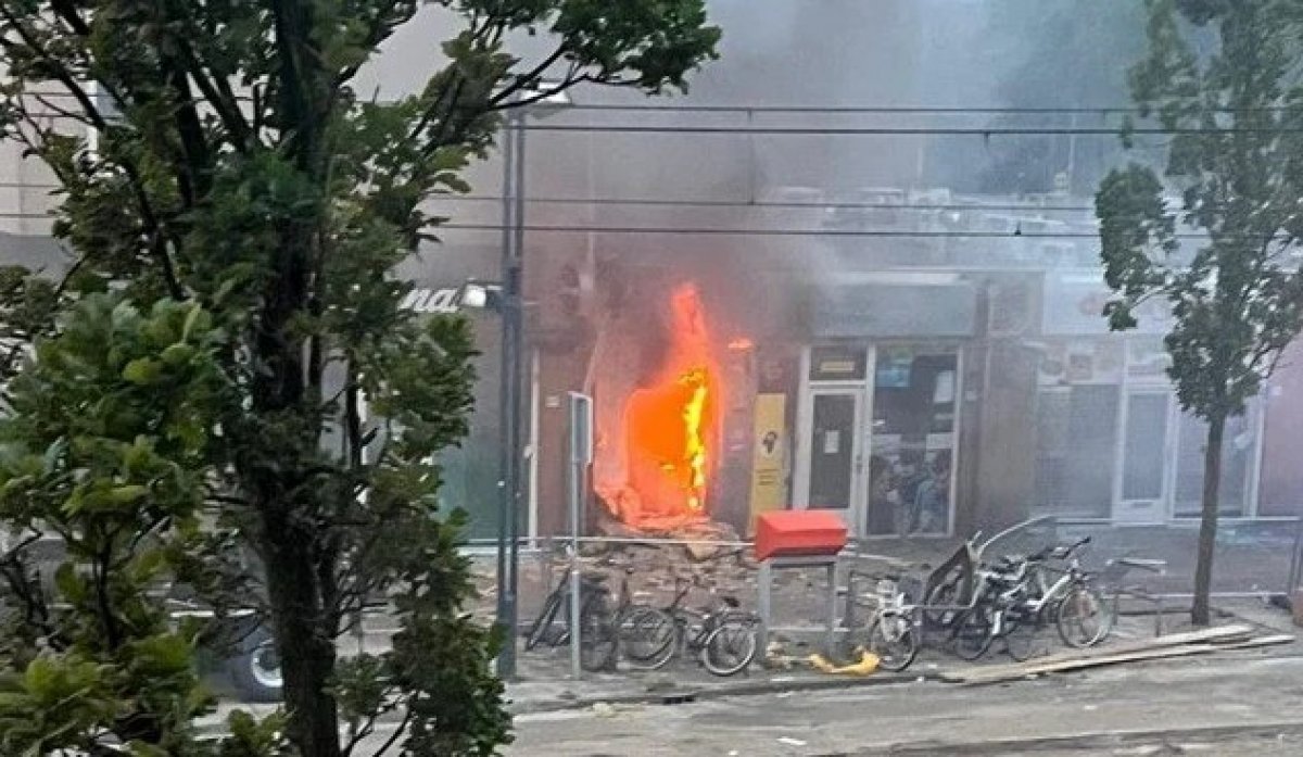 In the Netherlands, robbers blew up the ATM in the market they entered #2