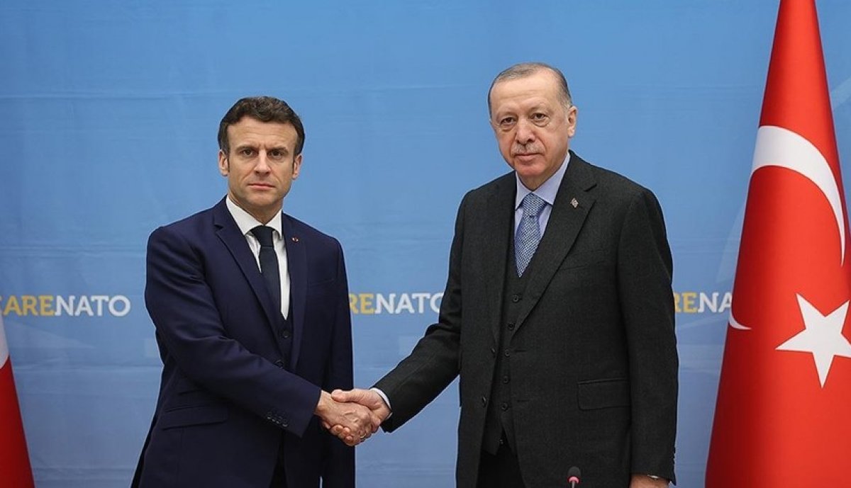 Cumhurbaşkanı Erdoğan, Fransa Cumhurbaşkanı Macron ile görüştü #1