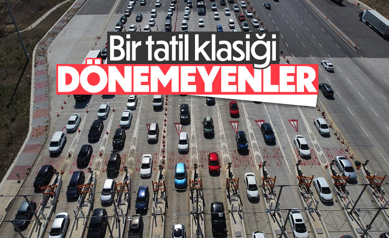 İstanbul'da tatilcilerin dönüş trafiği sürüyor