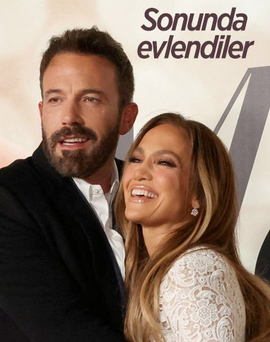 Jennifer Lopez ile Ben Affleck, 20 y�l sonra yeniden evlendi