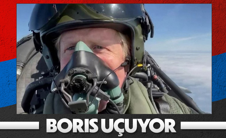 Boris Johnson, savaş uçağı kullandı