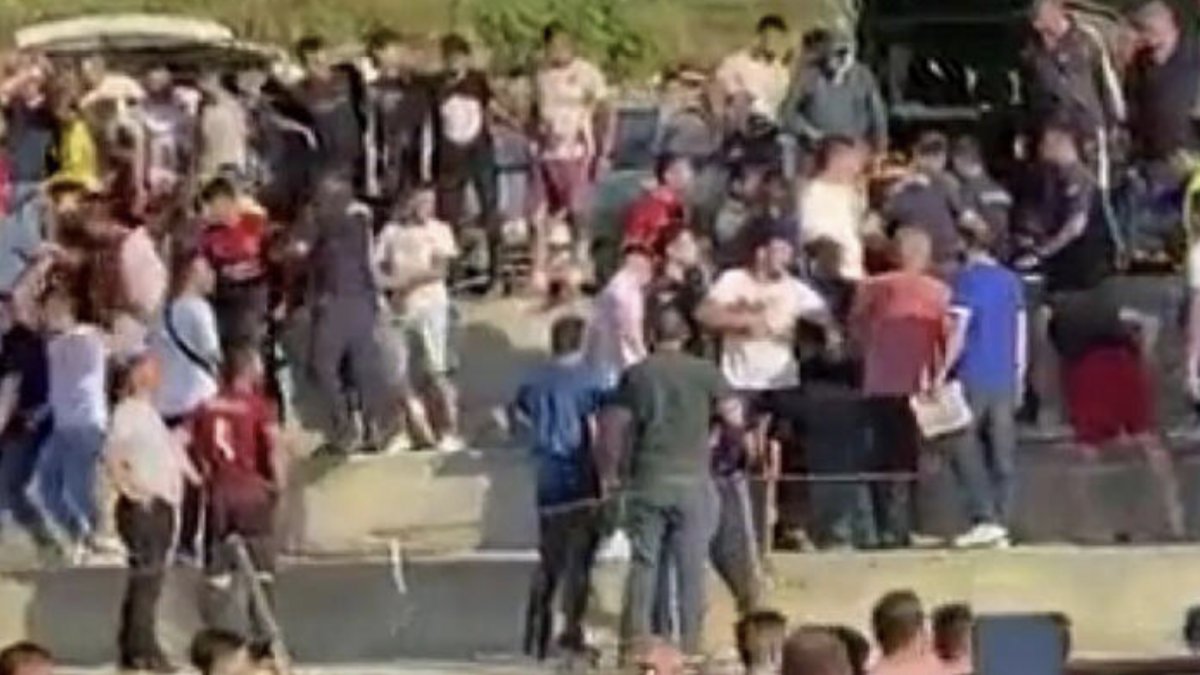 Zonguldak'ta futbol maçında kavga: 2'si jandarma 3 yaralı