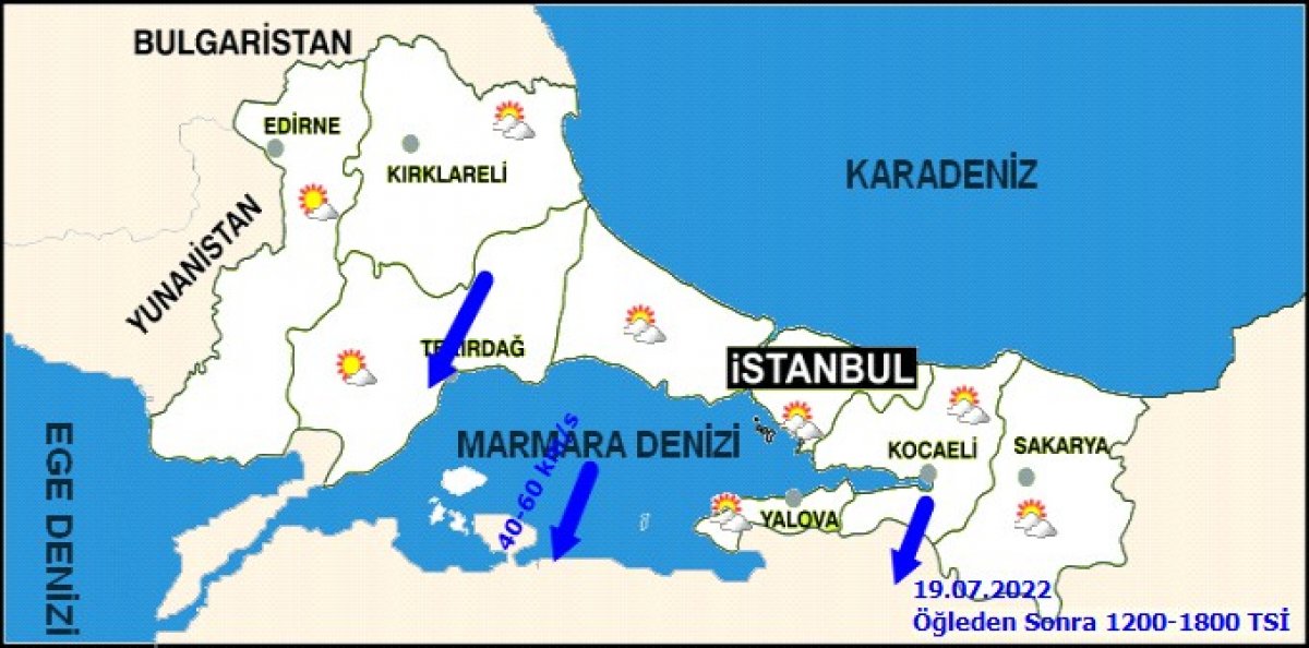 Marmara da fırtına uyarısı yapıldı #9