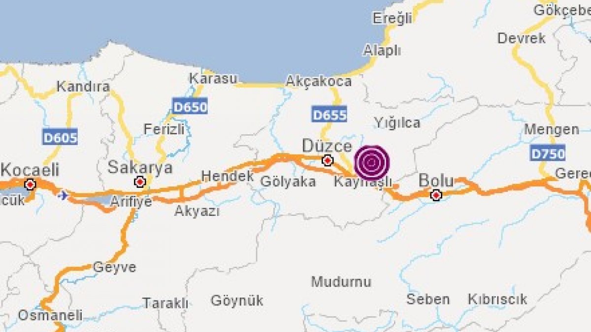 Düzce'de 4.2 büyüklüğünde deprem