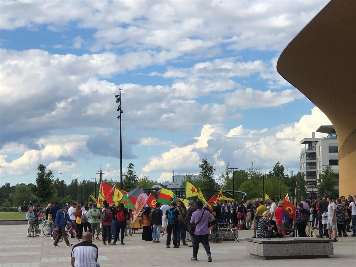 Supporters of the terrorist organization PKK held a demonstration in Finland #1