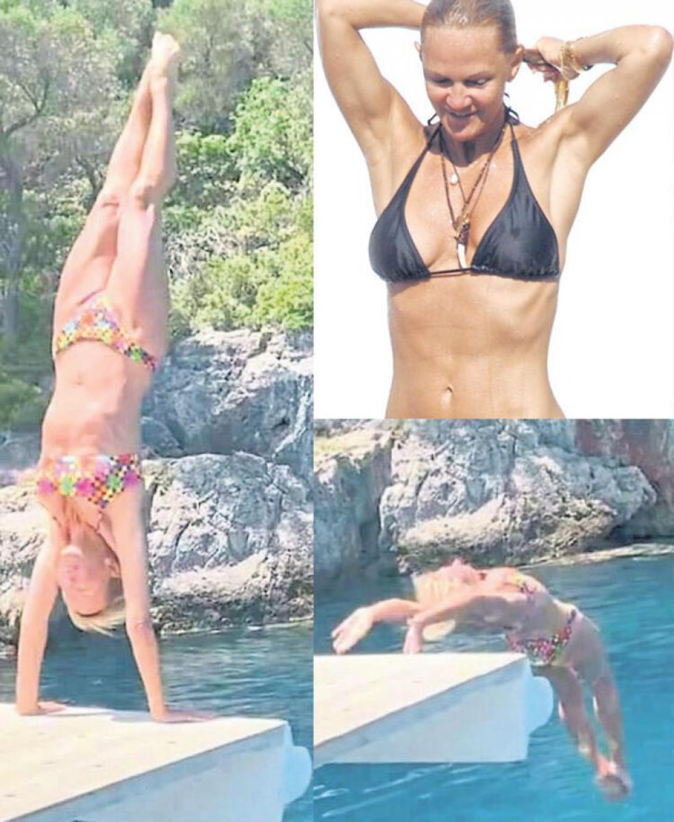 63 yaşındaki Bettina Machler den atlama şov #2