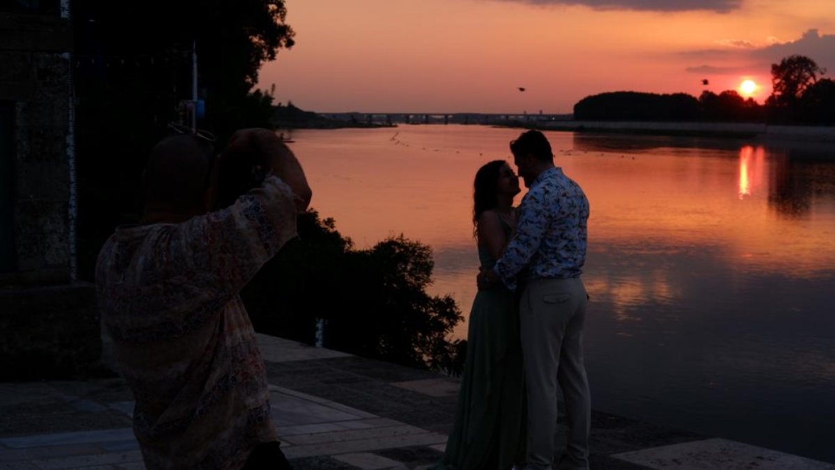 Meriç Nehri nde gün batımında oluşan kartpostallık görüntüler hayran bıraktı #5