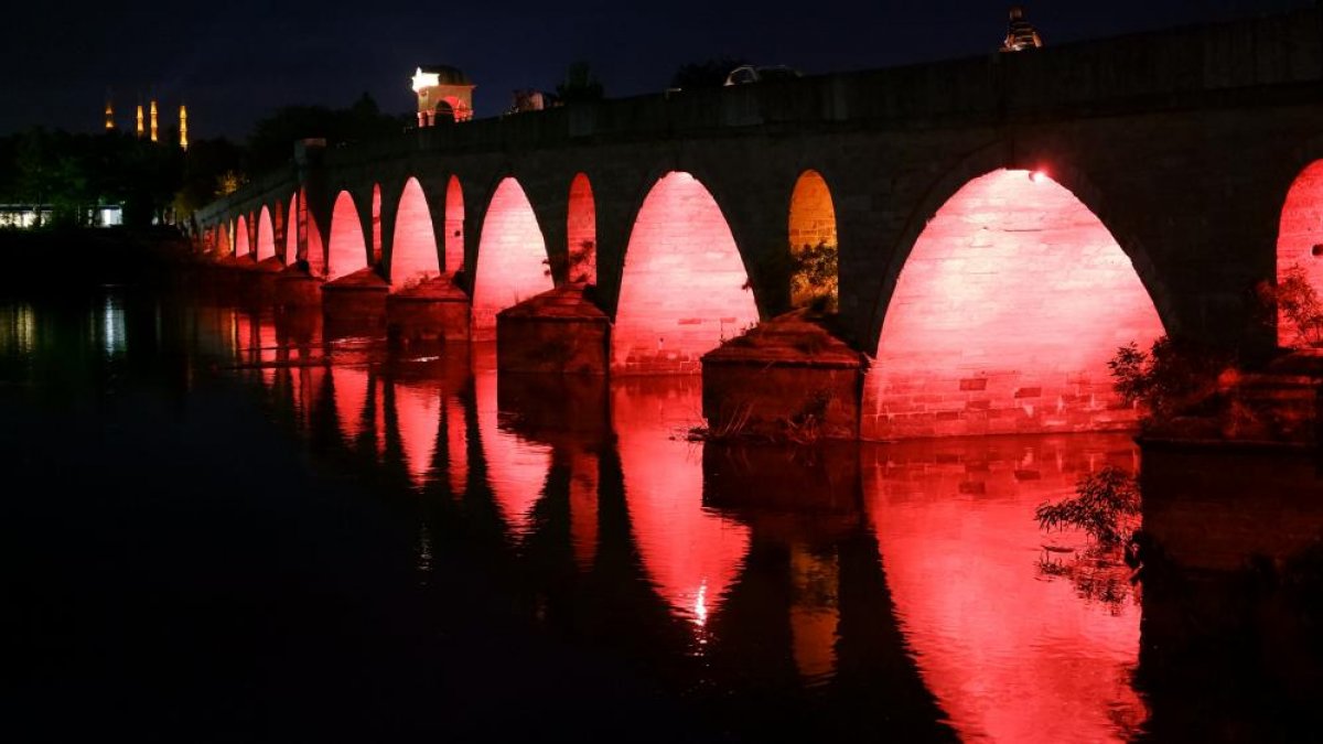 Meriç Nehri nde gün batımında oluşan kartpostallık görüntüler hayran bıraktı #3