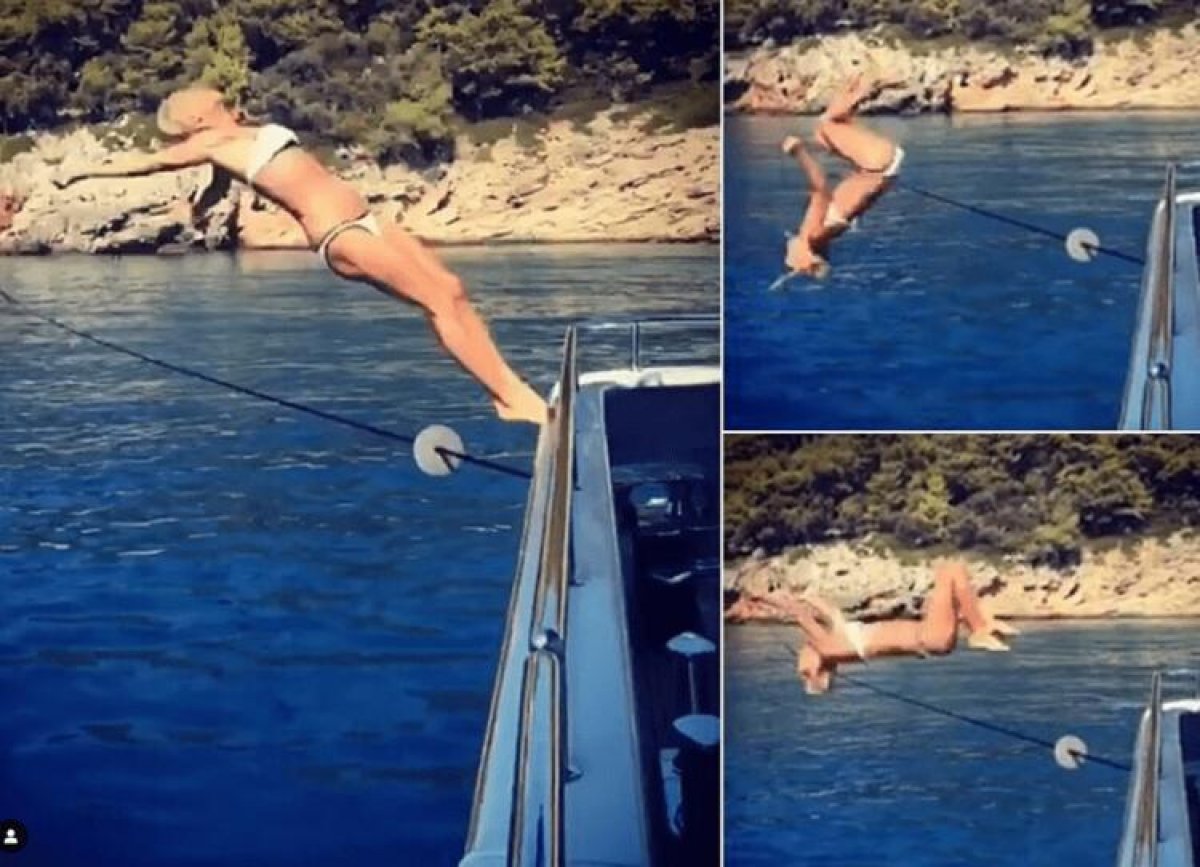 63 yaşındaki Bettina Machler den atlama şov #1