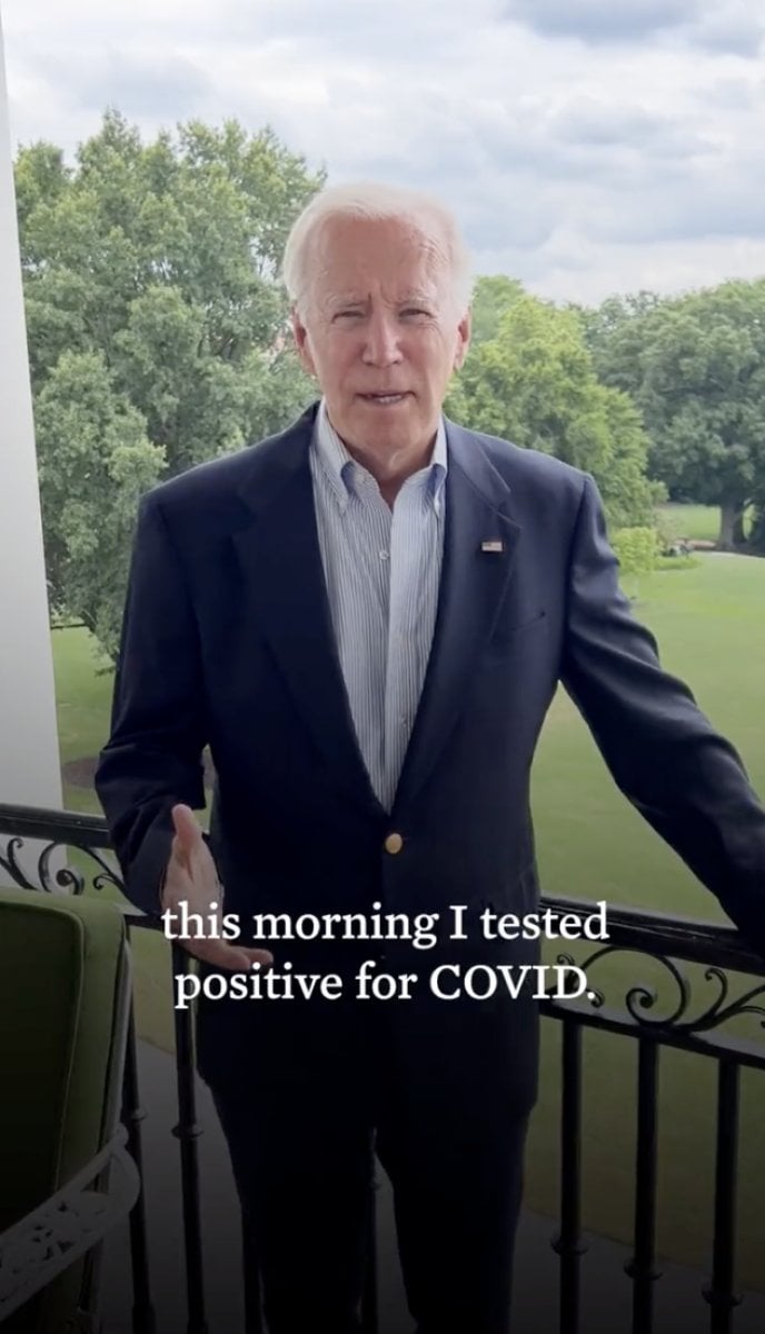 Video sharing from Joe Biden, who was caught in Corona #1