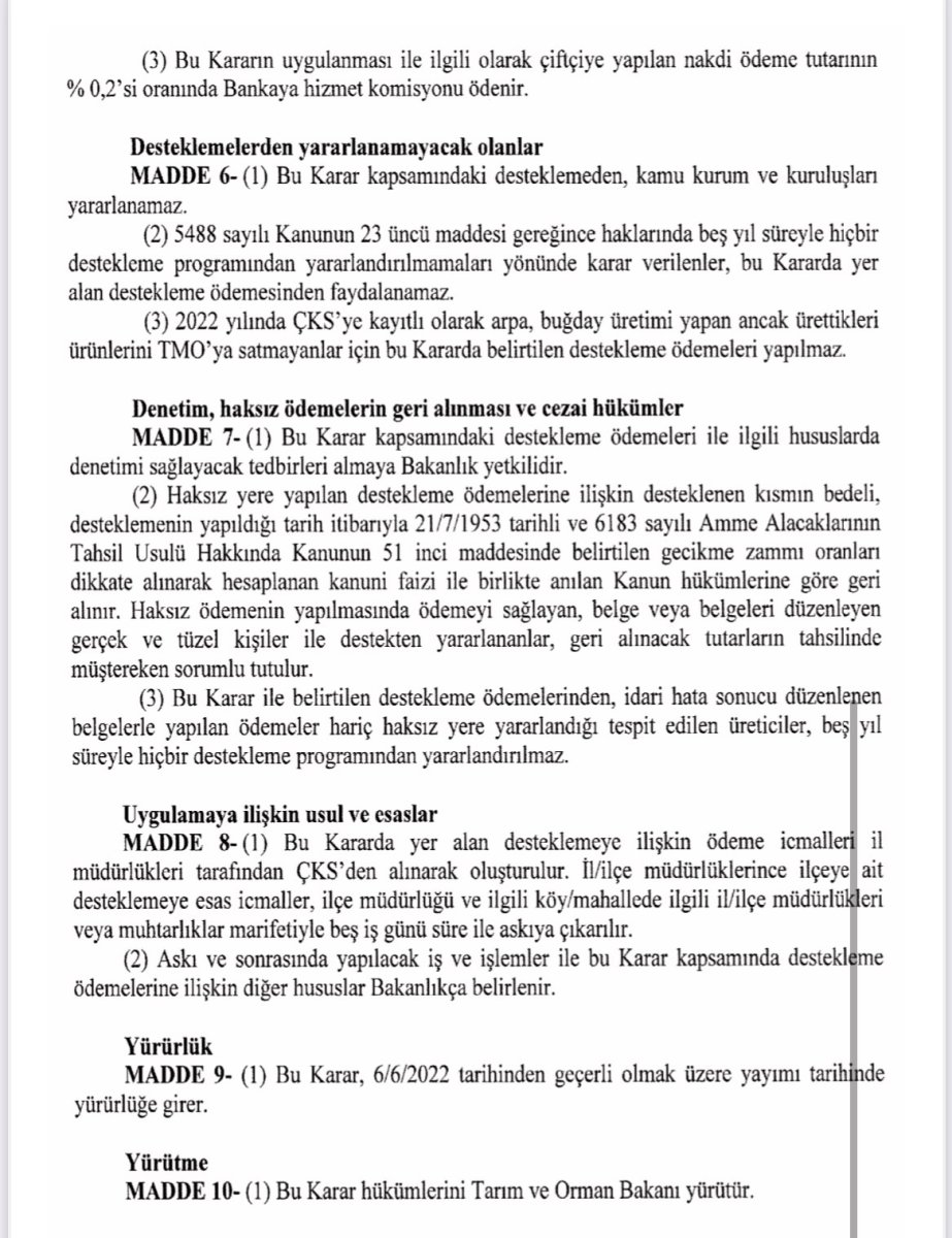 Buğday ve arpa üreticilerine destek ödemesi yapılacak #3