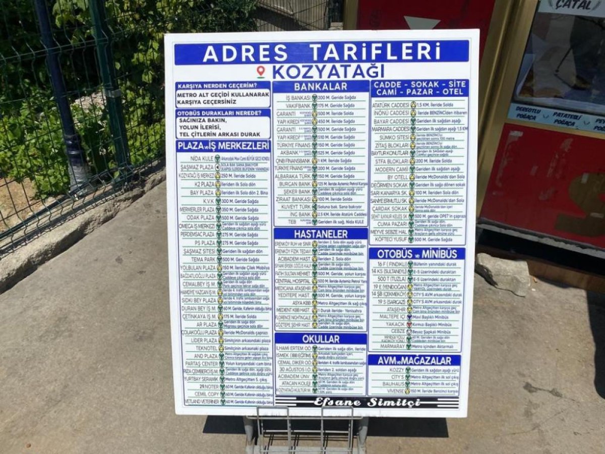 Kadıköy’de simitçiden adres sorularına tabelalı cevap #2