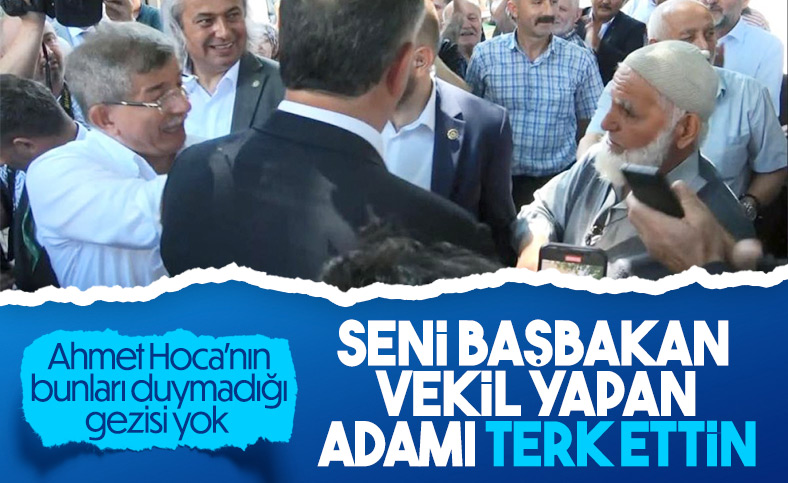 Ahmet Davutoğlu'na Giresun'da tepki gösterildi