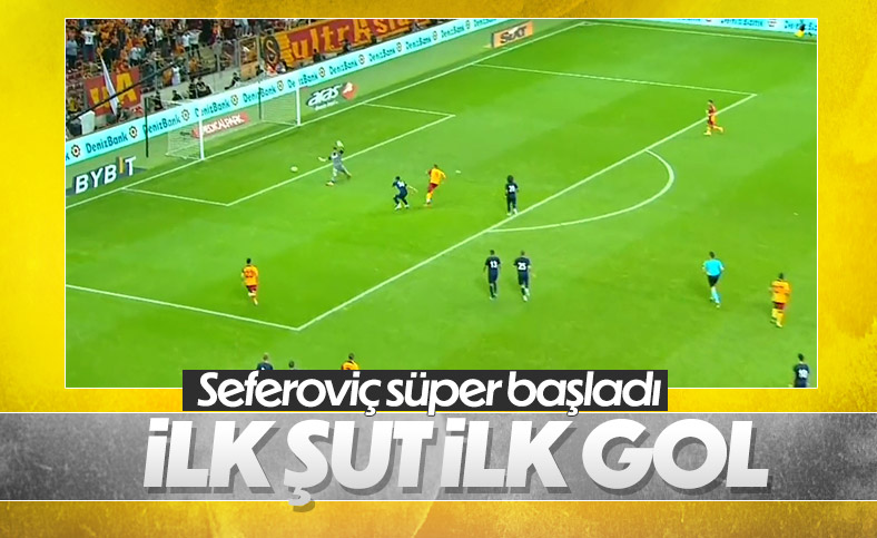 Haris Seferovic'in ilk şutu gol oldu