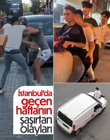 İstanbul'da geçen hafta kameraya yansıyan şaşırtan anlar