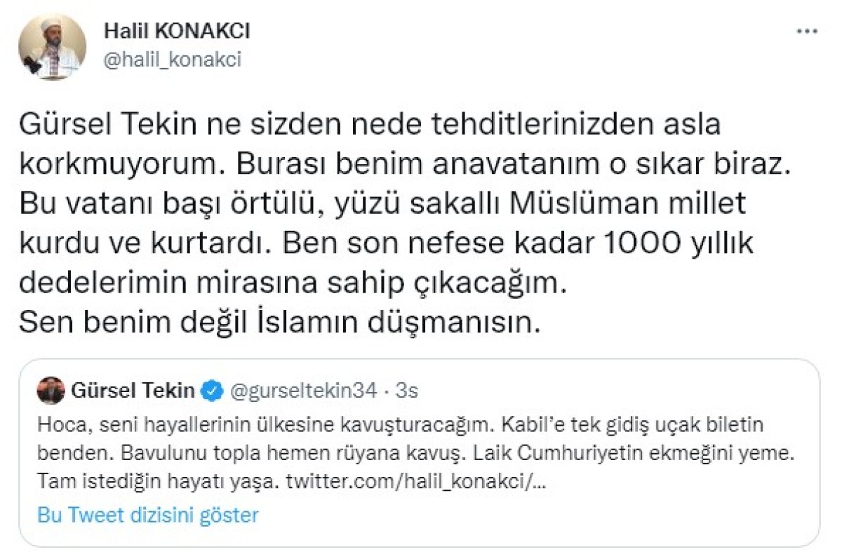 CHP li Gürsel Tekin den imam Halil Konakçı ya sert sözler #3