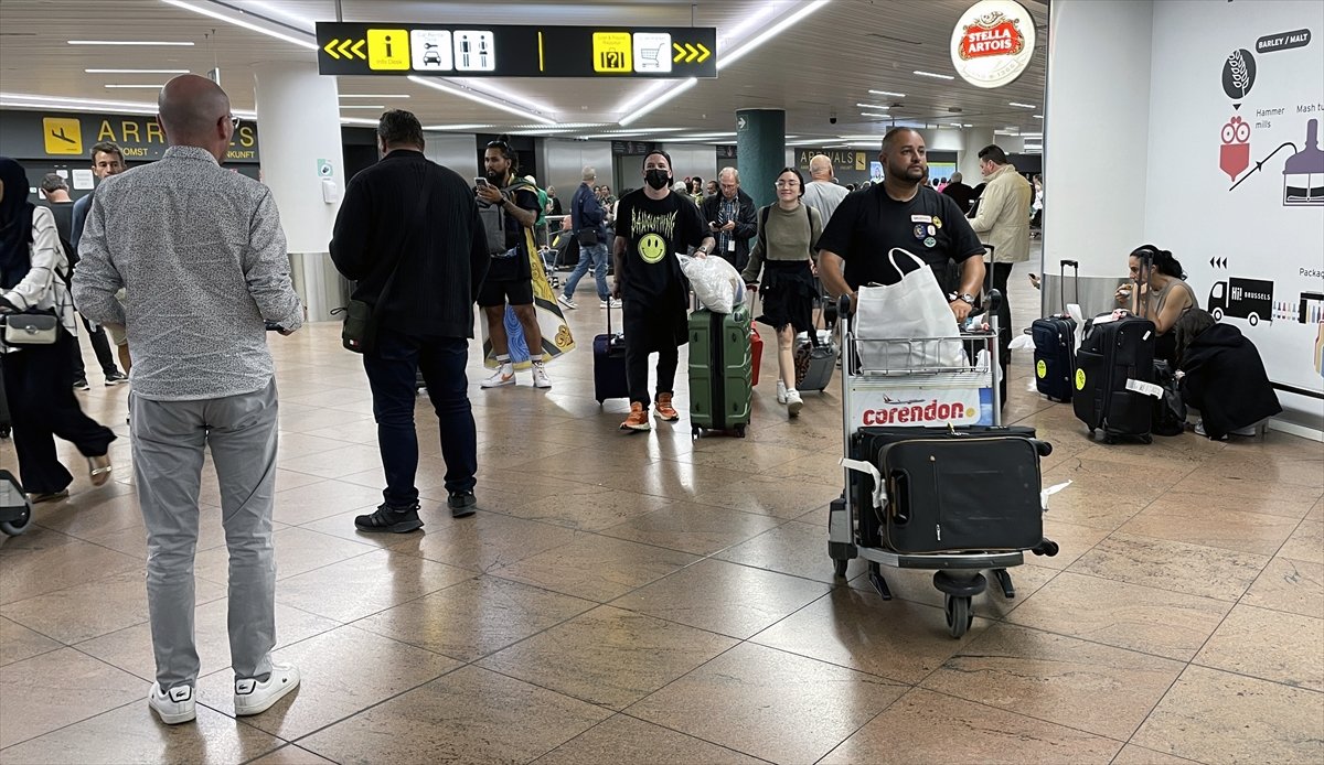 Lufthansa ground staff on strike: Busy at Brussels Airport #1