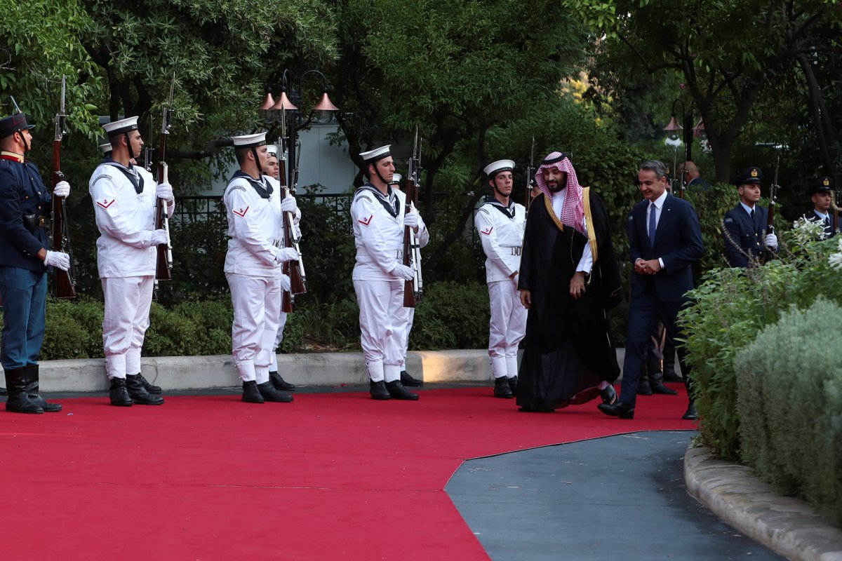 Saudi Crown Prince Salman met with Kiryakos Mitsotakis in Athens #6