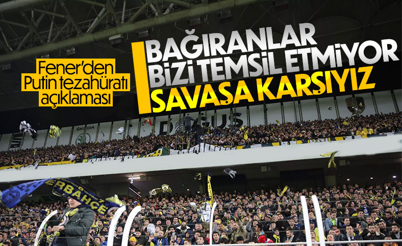 Fenerbahçe'den Ukrayna açıklaması