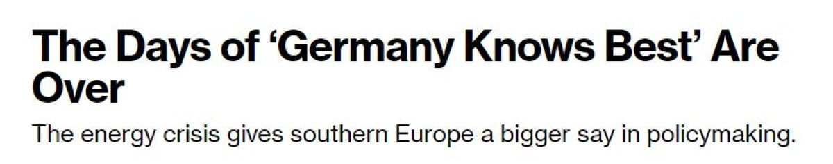 Bloomberg: Avrupa da  Almanya en iyisini bilir  dönemi bitti #2