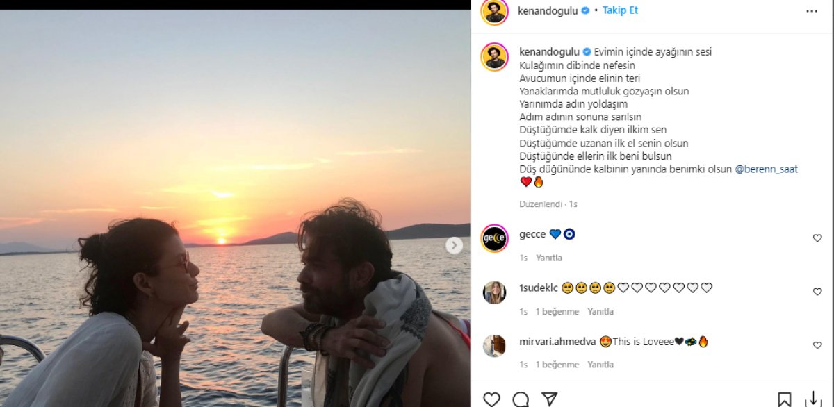 Kenan Doğulu’dan romantik evlilik yıl dönümü paylaşımı  #1