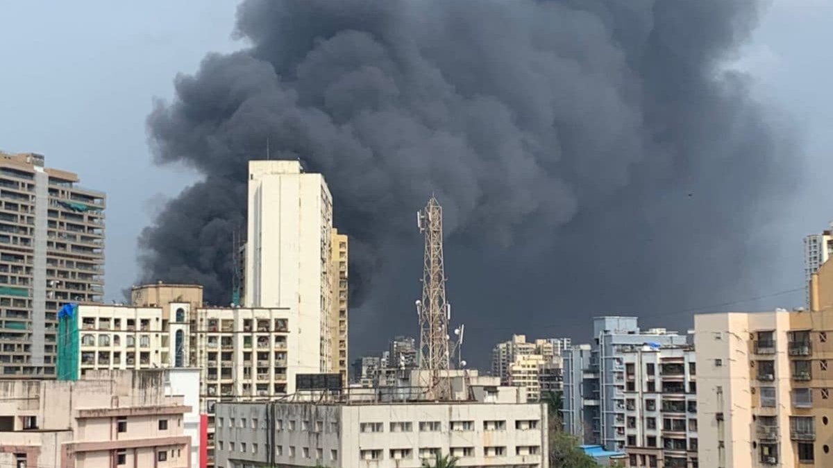 Fire on movie set in India