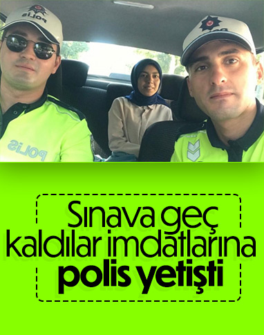 Konya polisi KPSS’ye geç kalan adayların yardımına koştu