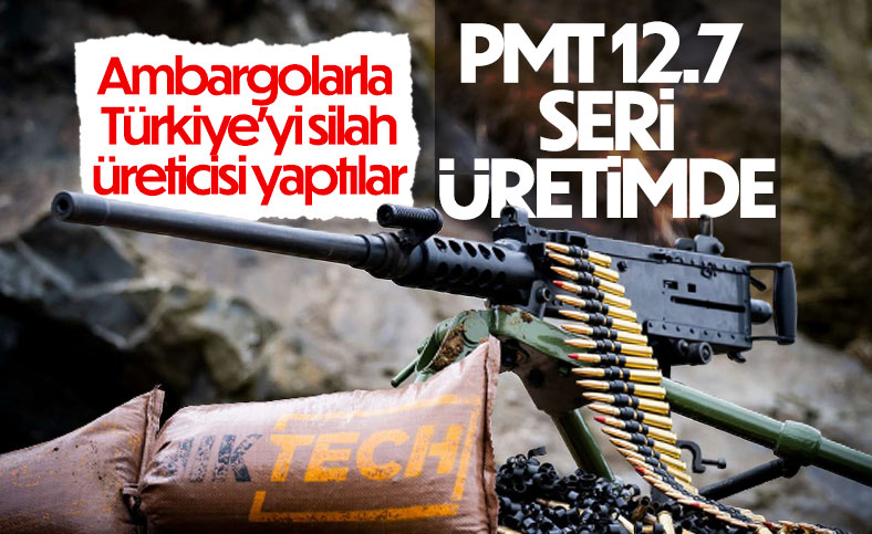 Yerli ve milli PMT 12.7 MM makineli tüfek seri üretime geçti