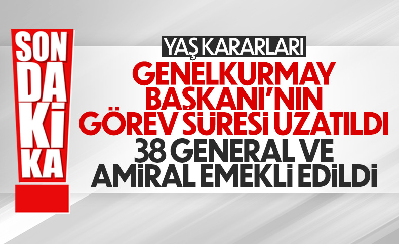 Yüksek Askeri Şura kararları açıklandı