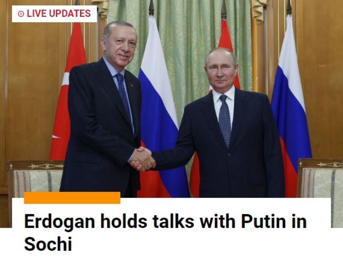 Cumhurbaşkanı Erdoğan ile Putin in Soçi deki görüşmesi dünya basınında #4