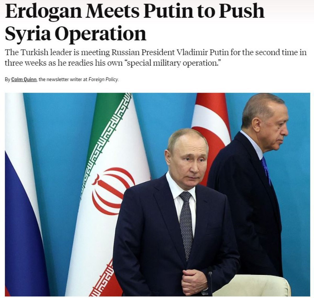 Cumhurbaşkanı Erdoğan ile Putin in Soçi deki görüşmesi dünya basınında #4