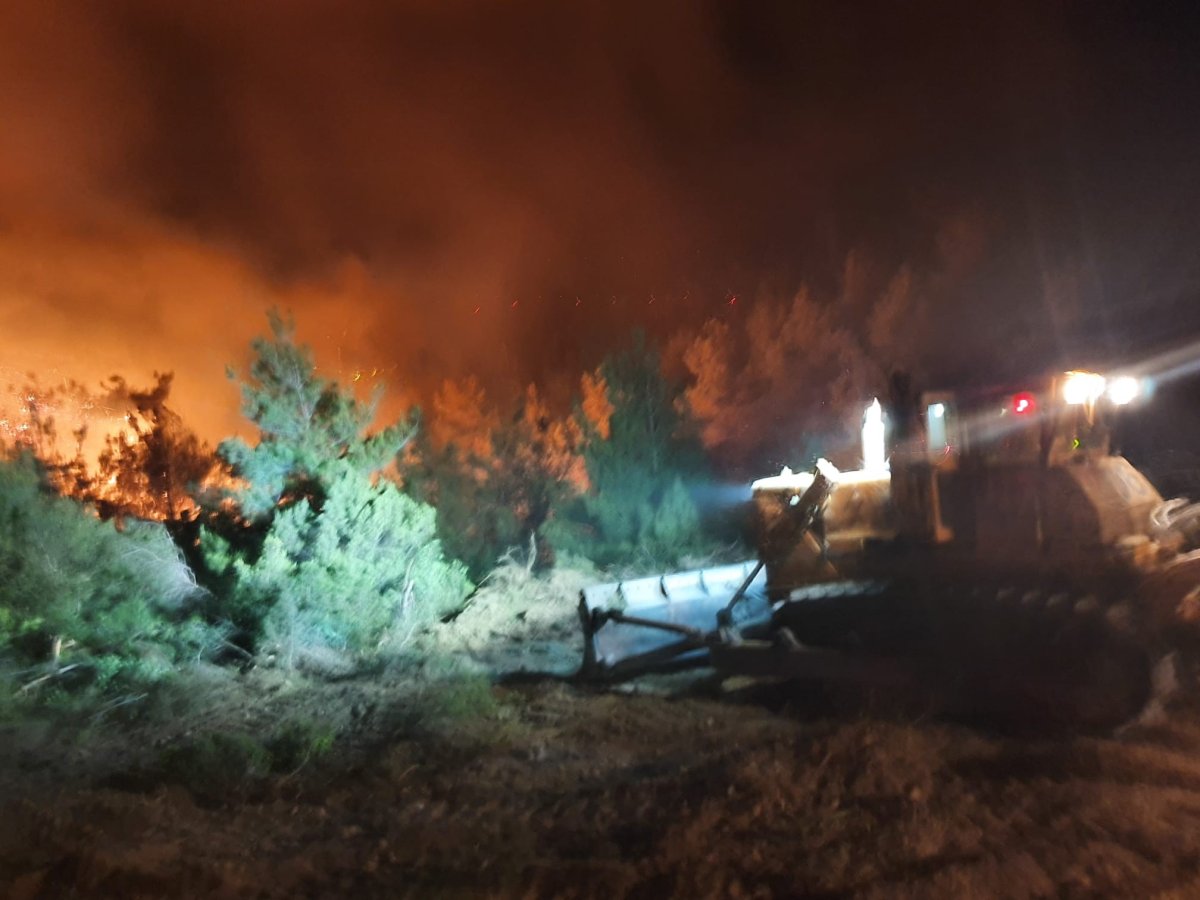 Soma daki yangına havadan ve karadan müdahale ediliyor #4