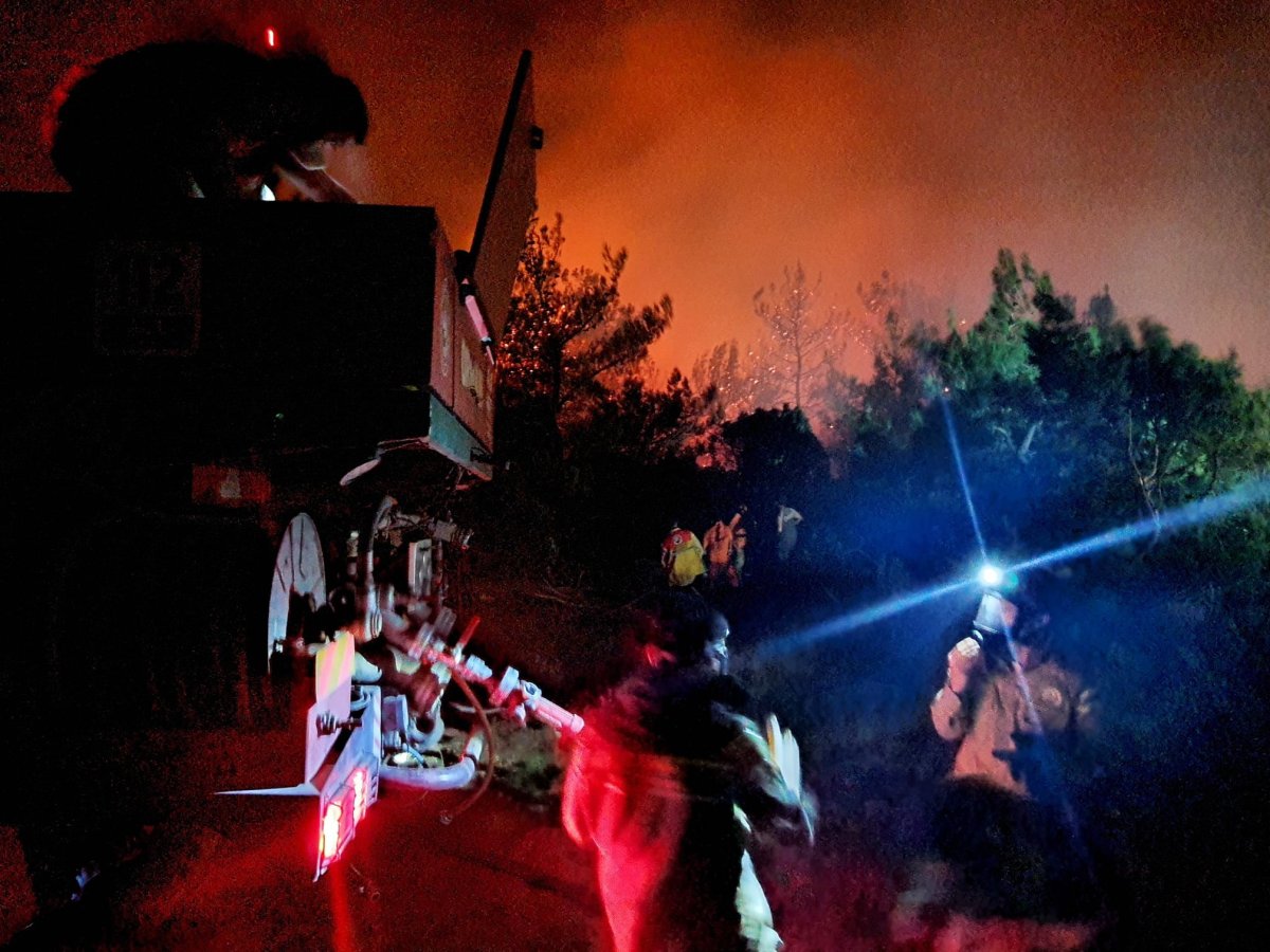 Soma daki yangına havadan ve karadan müdahale ediliyor #3