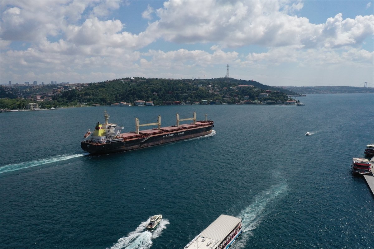 Ukrayna dan gelen tahıl yüklü 2 gemi, İstanbul Boğazı ndan geçti #5