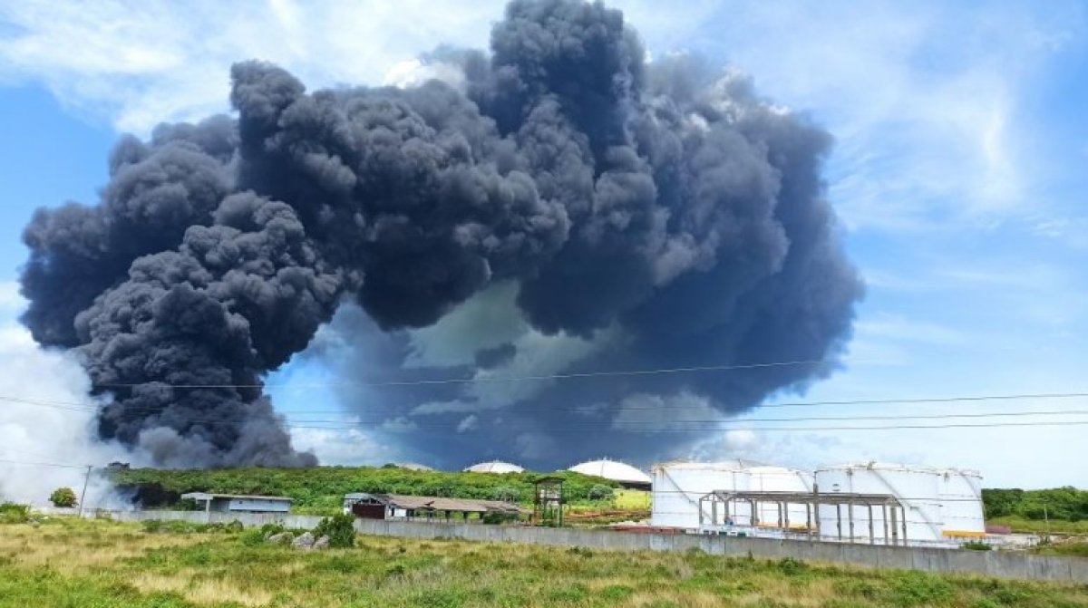 1 more fuel tank exploded at crude oil storage facility in Cuba #4