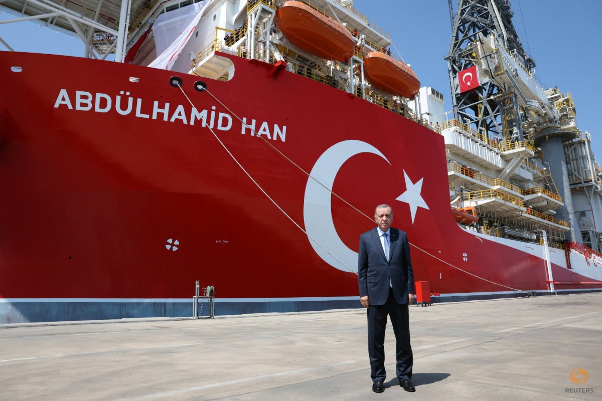 Cumhurbaşkanı Erdoğan, Abdulhamid Han gemisini Akdeniz e uğurladı #1