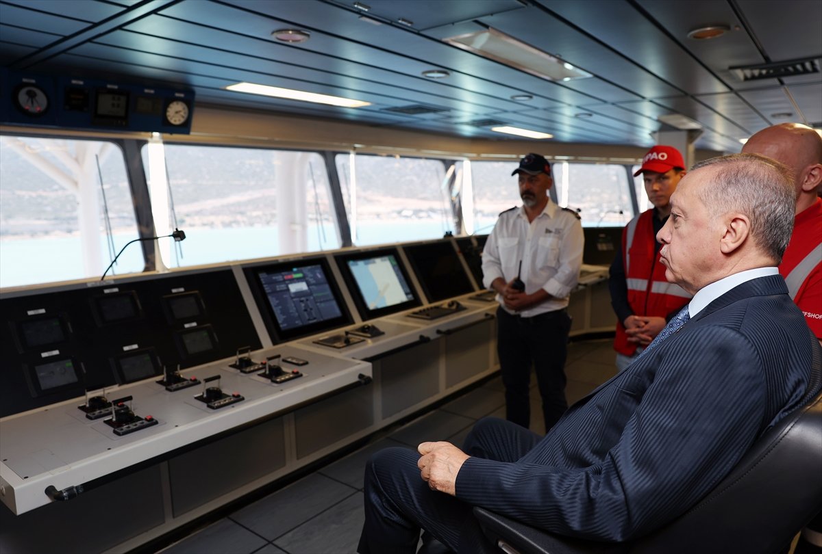Cumhurbaşkanı Erdoğan, Abdulhamid Han gemisini Akdeniz e uğurladı #5
