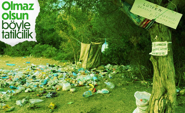 Muğla'da tatilcilerden geriye kalan çöpler pes dedirtti