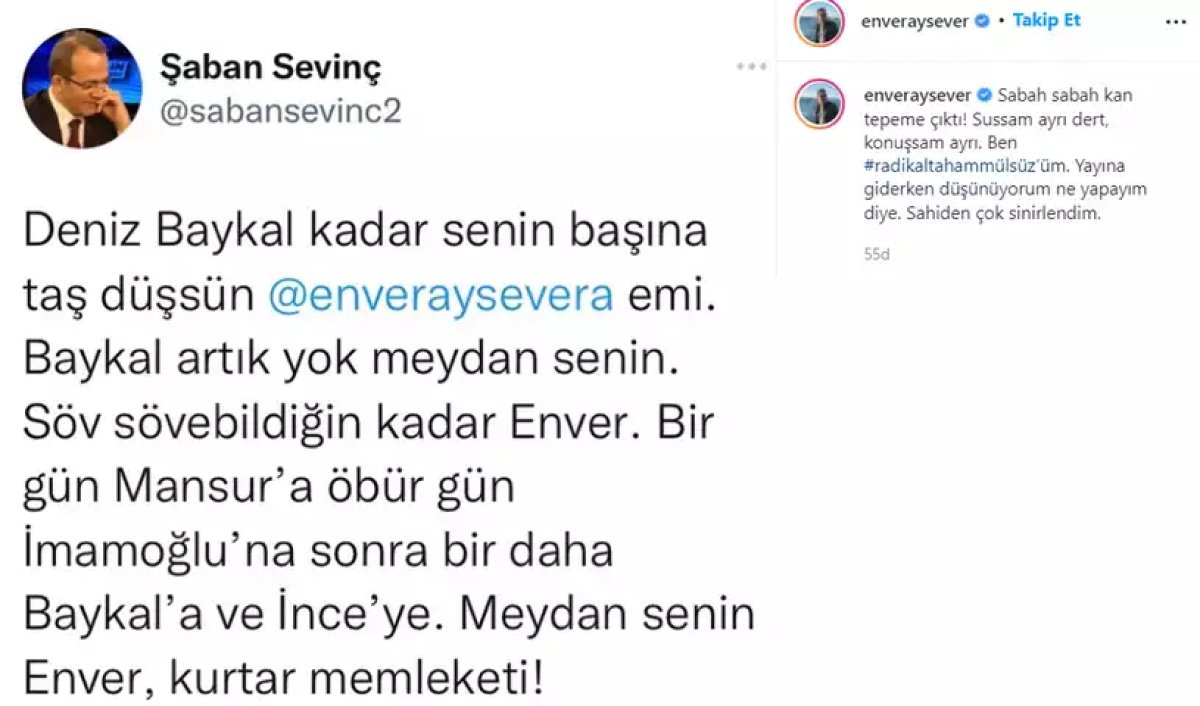 Şaban Sevinç ve Enver Aysever birbirine girdi  #2