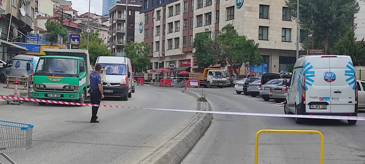 Şişli de yol çalışması sırasında doğalgaz borusu patladı #1