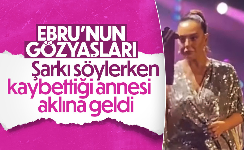 Ebru G�nde�, sahnede a�lad�