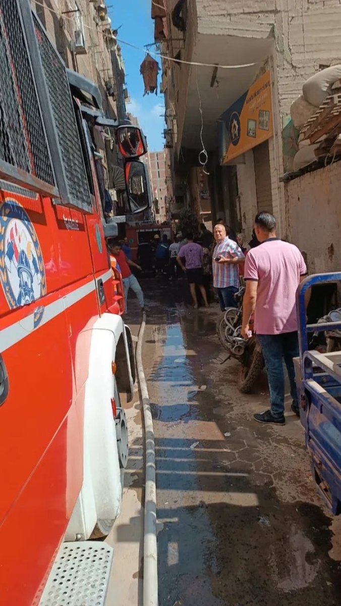 A fire broke out in a church in Egypt #4