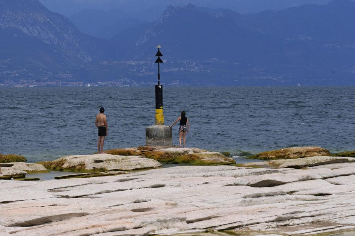 İtalya da Garda Gölü, tarihinin en düşük seviyesine indi #6