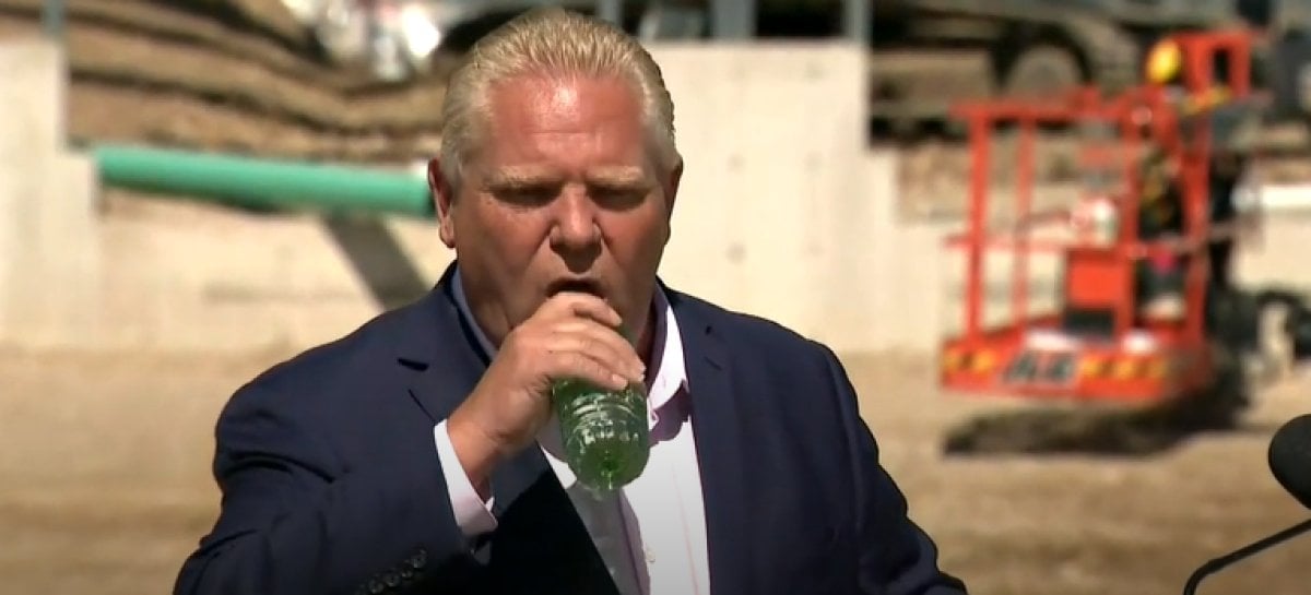 Ontario Prime Minister swallows a bee live in Canada #4