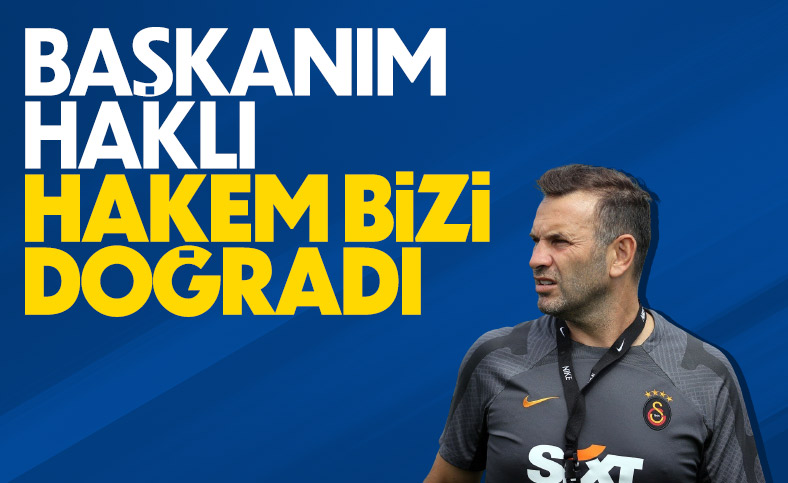 Okan Buruk: Hakemin verdiği bütün kararlar Galatasaray'ın aleyhineydi