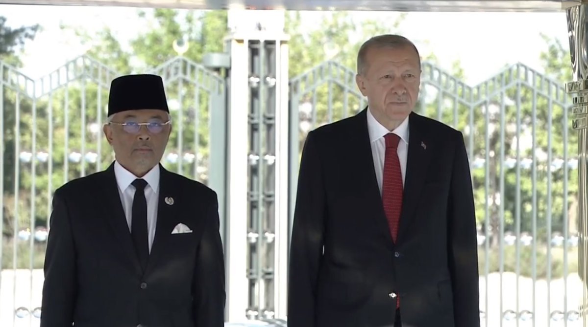 Cumhurbaşkanı Erdoğan, Malezya Kralı nı resmi törenle karşıladı #2