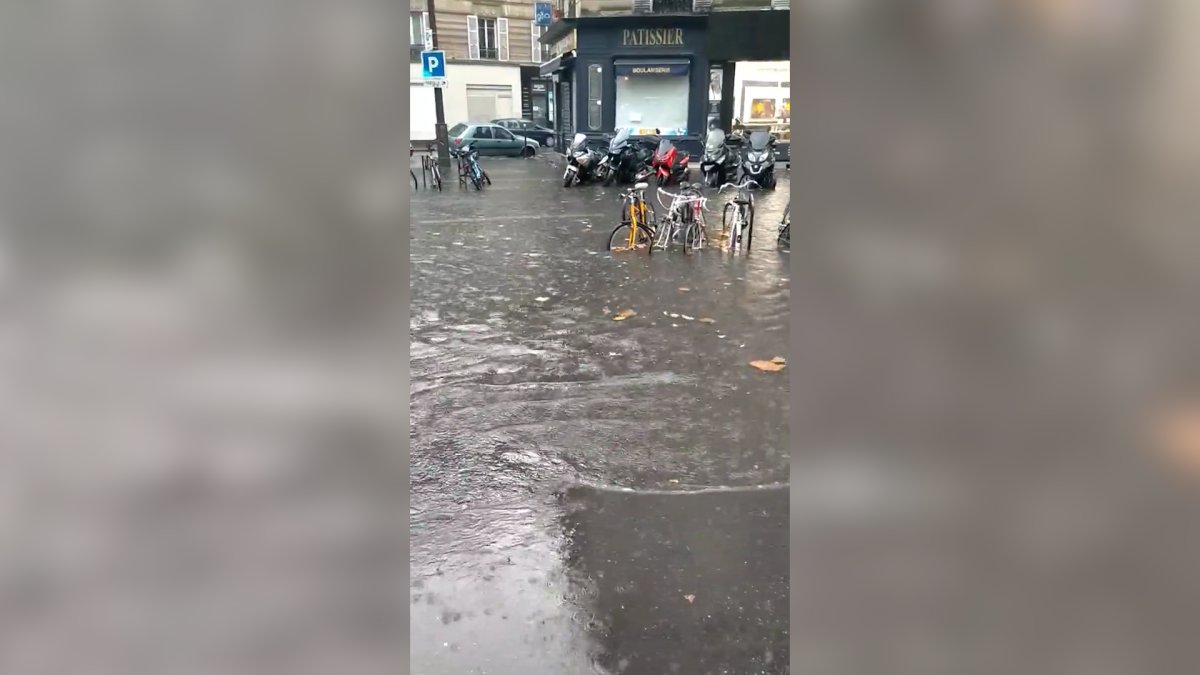 Paris te şiddetli yağış ve fırtına sonrası sel #1
