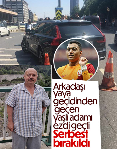 İstanbul'da futbolcu Mustafa Muhammed'in arkadaşı yaşlı adama çarptı